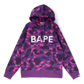 A Bathing Ape Color Camo Bape Pullover Hoodie M (Purple)