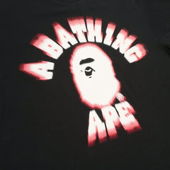 A Bathing Ape Spray College Relaxed Fit Tee M (Black)