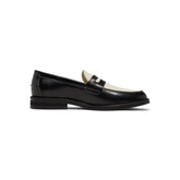 DUKE + DEXTER Wilde Penny Loafer (Black/White)