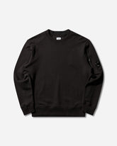 Men's Diagonal Raised Fleece Crewneck Sweatshirt Black