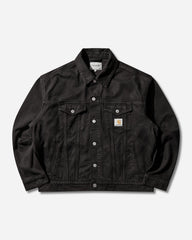 Men's Everson Trucker Jacket Black (Garment Dyed)