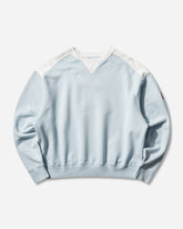 Men's Panel Shoulder Crewneck Sweatshirt Blue