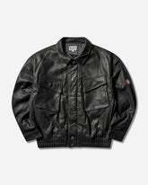 Men's Community Leather Jacket Grey