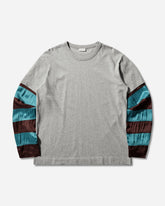 Men's Contrast Sleeves T-Shirt Grey Melange