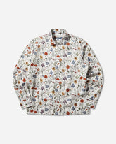 Men's Floral Longsleeve Shirt White / Red / Purple / Blue