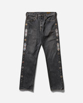 Men's 14oz Denim 5P Monkey Cisco (Studs) Black