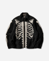Men's Bone Boa Fleece Reversible Blouson Black