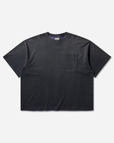 Men's Jersey 2Tones Big Pocket T-Shirt (Bone) Black / Purple