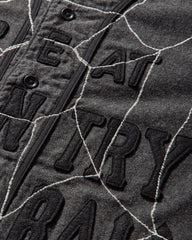 Men's Cotton Wool Great Kountry Baseball Shirt Dark Gray