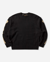 Men's 5G Wool Bone Crewneck Sweater Black