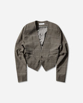 Men's Andras Tailored Jacket Taupe Check