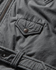 Men's Cotton-Viscose Biker Jacket Anthracite