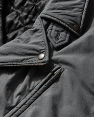 Men's Cotton-Viscose Biker Jacket Anthracite