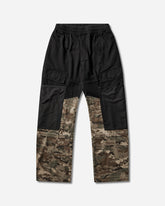 Men's Camo Cargo Half Leg Sweatpants Black