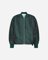 Men's Minimal Bomber Jacket Dark Green