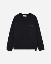 Men's Dogs Print Crewneck Sweatshirt Black