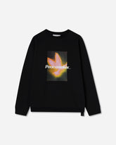 Men's Bird Loose Fit Crewneck Sweatshirt Black