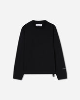Men's Leaf Loose Fit Longsleeve T-Shirt Black
