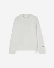 Men's Leaf Loose Fit Longsleeve T-Shirt Snow White