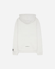 Men's Languages Print Loose Fit Hoodie White