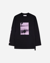 Men's Panorama Print Longsleeve T-Shirt Black