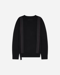 Men's Applied Tape Knit Sweater Black