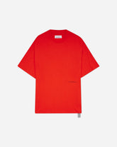 Men's Dogs Print Oversized Fit T-Shirt Red