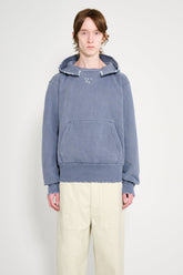 Our Legacy Relic Hoodie Blue 1000 Points Print