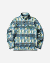 Men's Lightweight Synchilla Snap-T Fleece Pullover Painted Lines Shore Blue