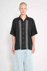 Polar Skate Co. Double P Bowling Shirt Black / White