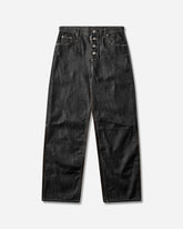 Men's Paneled Hybrid Denim Pants Indigo / Leather