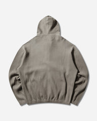 Men's Bee Sun Faded Organic Waffle Zip Up Hoodie Grey