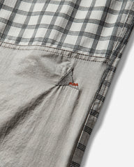 Men's Aaair FloWeave Printed Check Elasticated Waistband Pants White