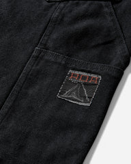 Men's Ash Canvas Shorts Washed Black
