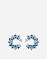 Lit Hoop Earrings Light Blue