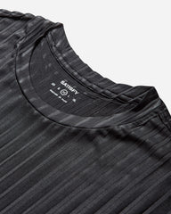 Men's AuraLite Pleated Long T-Shirt Black