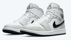 Nike Air Jordan 1 Mid Light Smoke Grey Women's
