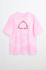 Stockholm Surfboard Club For TRÈS BIEN Dyed T-shirt Pink