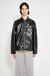 Stone Island Mussola Gommata-TC Nylon Shirt Jacket Black