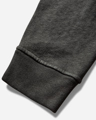 Men's Malfilé Fleece 'OLD' Effect Hoodie Charcoal Grey