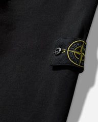 Men's Organic Cotton Fleece Oversized Crewneck Sweatshirt Black