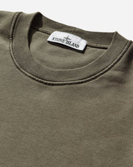 Men's Organic Cotton Fleece Crewneck Sweatshirt Military Green
