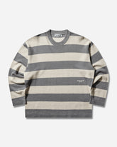 Men's Marina Striped Crewneck Jumper Ivory