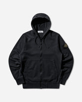 Men's Organic Cotton Fleece Zip Hoodie Navy Blue