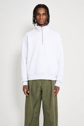 Stüssy Fleece Raglan Zip Mock Ash Heather