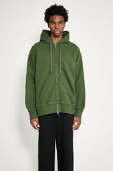 TRÈS BIEN everywear Semi Raglan Zip Hoodie GD Dark Green