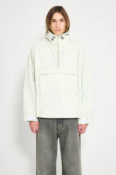 Très Bien Replayed Anorak Resin Coated Camouflage Green