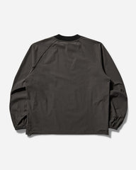 Men's Lasered Nylon Crewneck Top Grey / Black