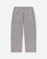 Men's Checked Double Knee Pants Brown / Black Check