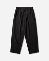 Men's Linen-Ramie Blend Cotton Easy Pants Black